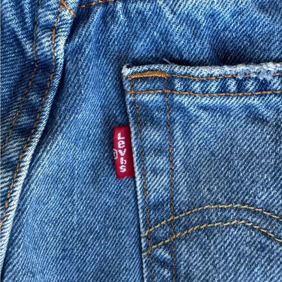 Vintage Levi’s 501 Distressed Denim Cutoff Shorts Button Fly Medium - Picture 4 of 5